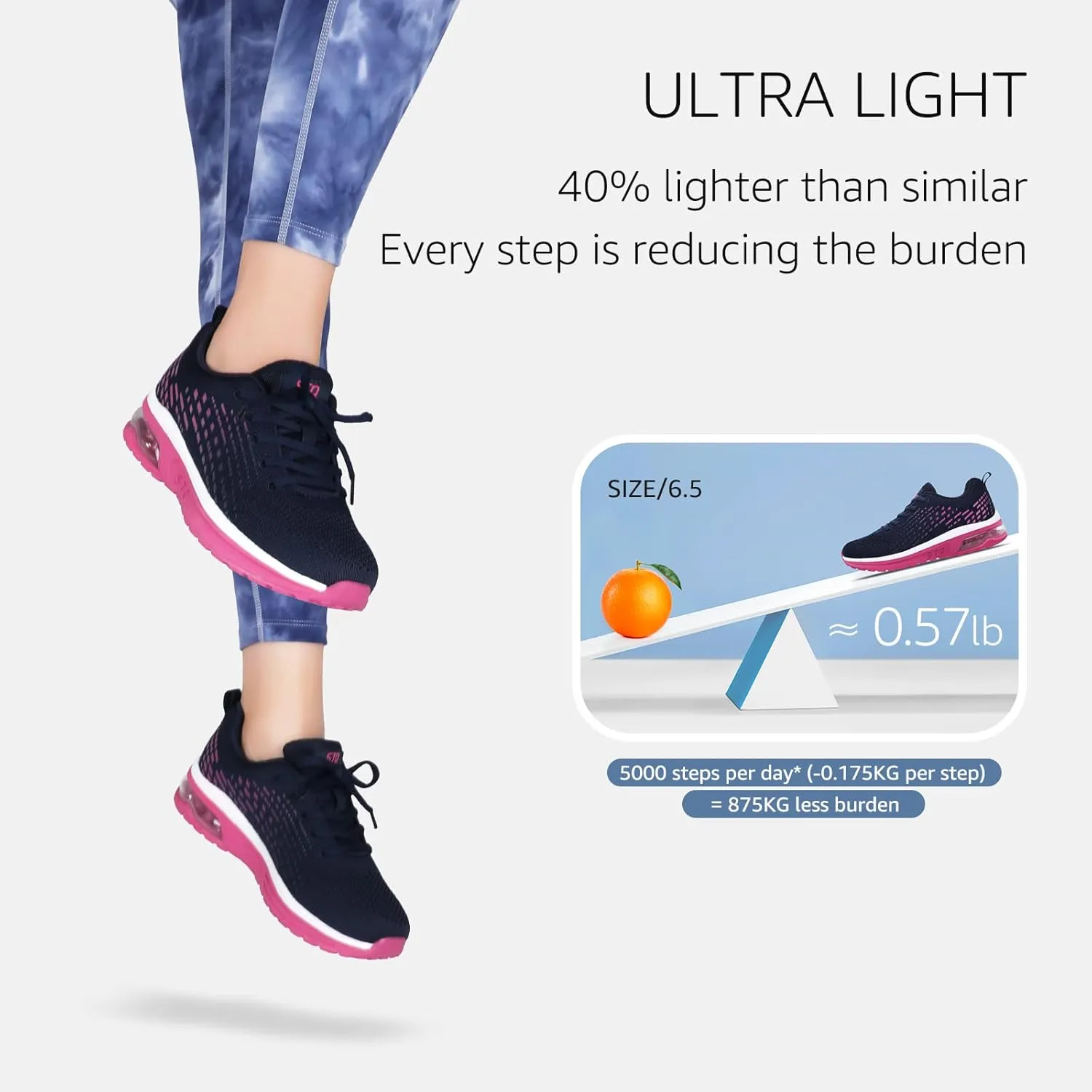 STQ Womens Air Running Shoes Non Slip Athletic Tennis Walking Workout Sneakers