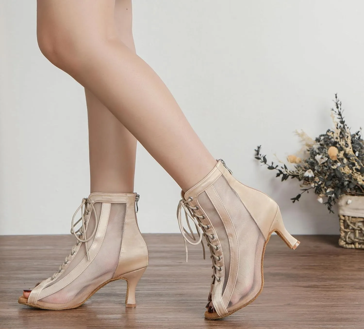 Teen Girl Womens Dance Ankle Booties with Buckle Summer Formal Party Evening Sandals Shoes