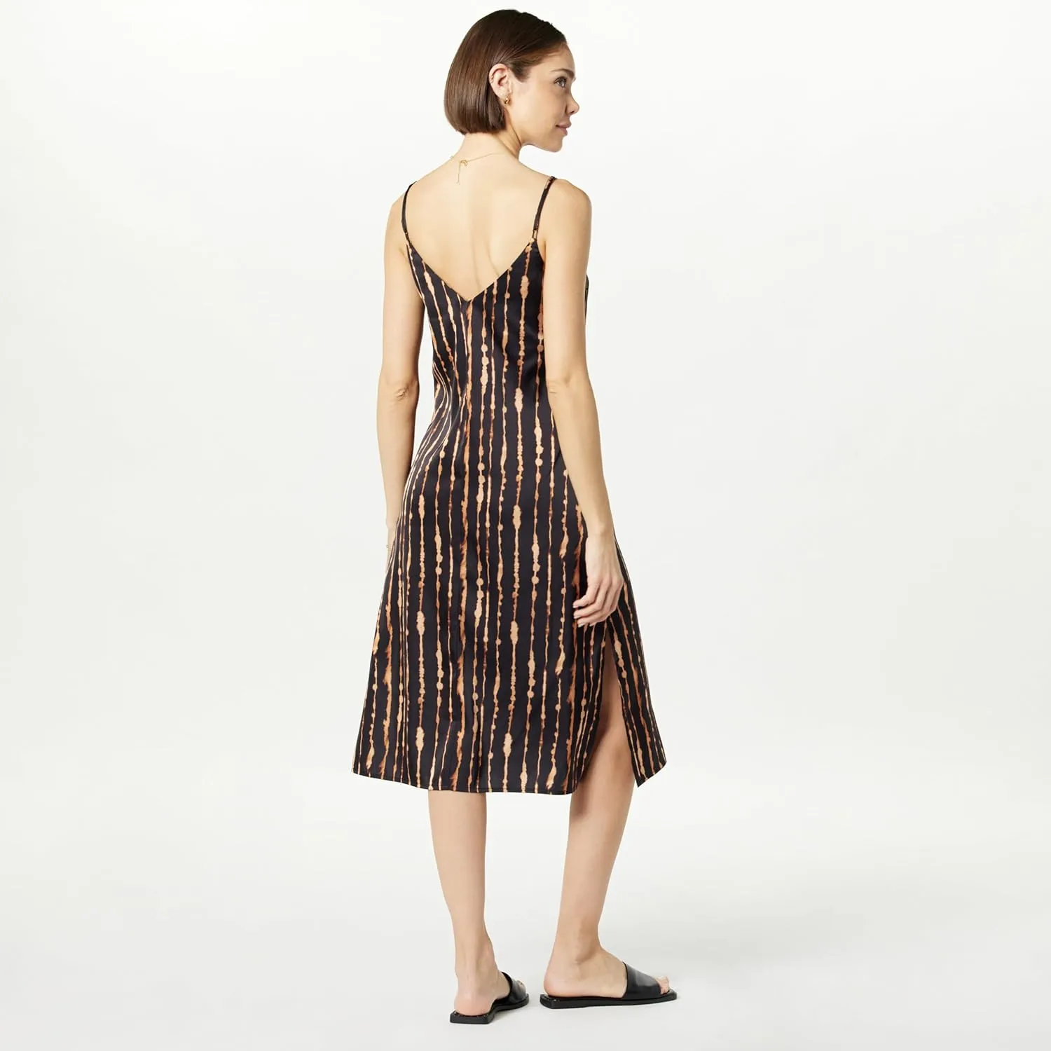 The Drop Women's Ana Silky V-Neck Midi Slip Dress