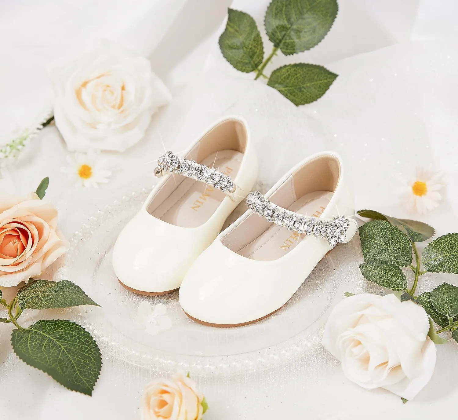 Toddler Flower Girl Dress Shoes - Little Girl Mary Janes for Wedding Party