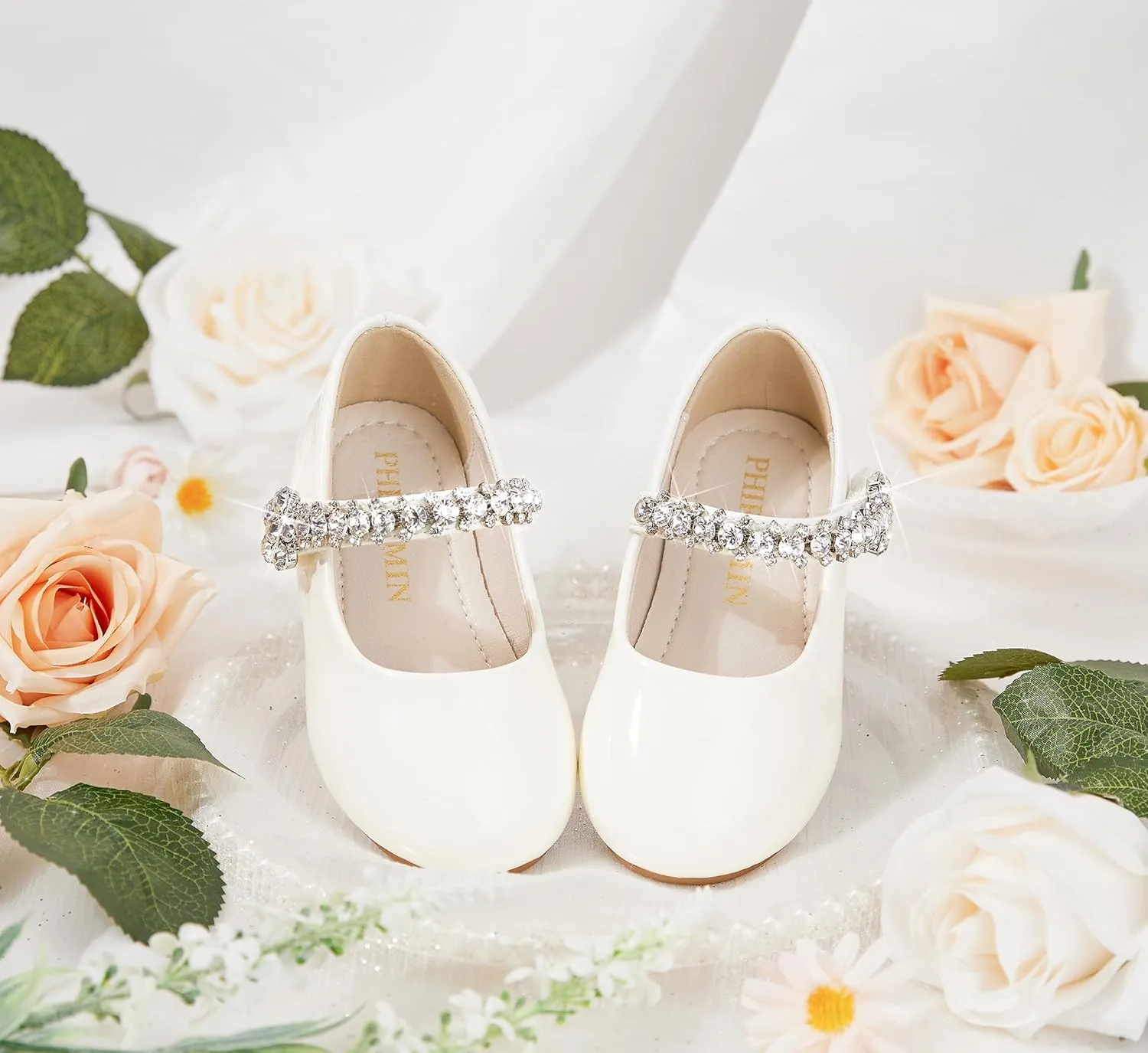 Toddler Flower Girl Dress Shoes - Little Girl Mary Janes for Wedding Party