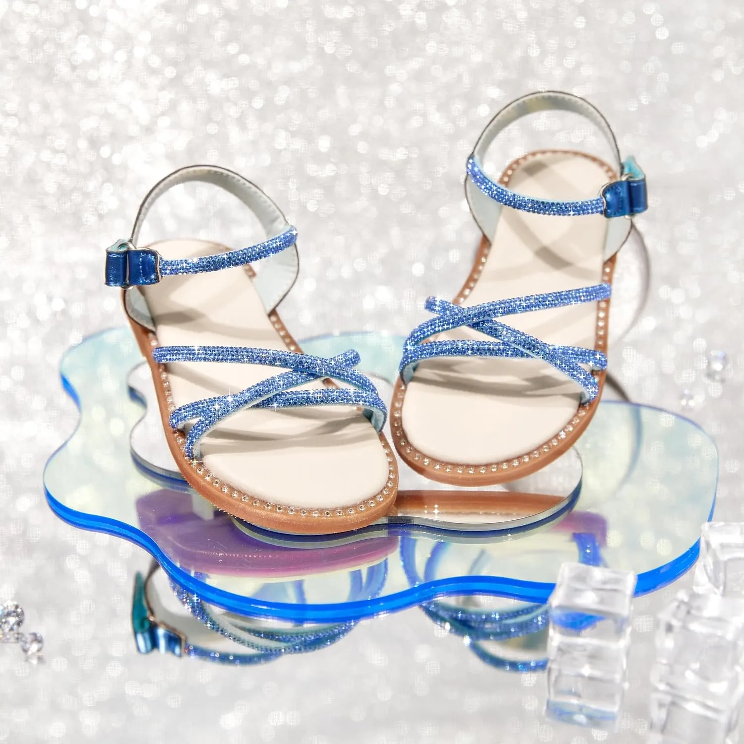 Toddler Flower Girl Sandals - Girl Summer Dress Shoes Toddler Little Kid Wedding Party