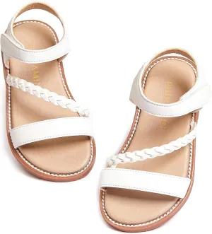 Toddler Flower Girl Sandals - Girl Summer Dress Shoes Toddler Little Kid Wedding Party