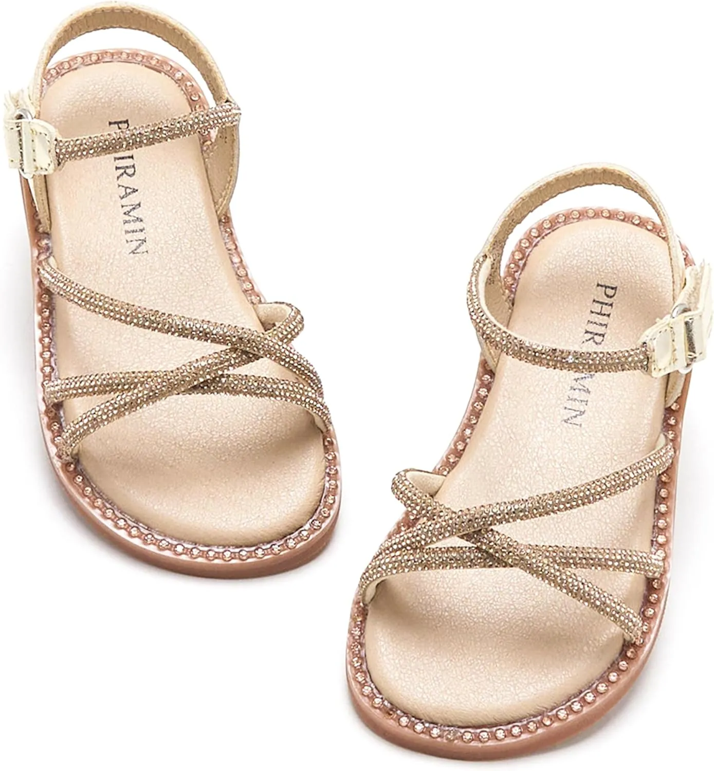 Toddler Flower Girl Sandals - Girl Summer Dress Shoes Toddler Little Kid Wedding Party
