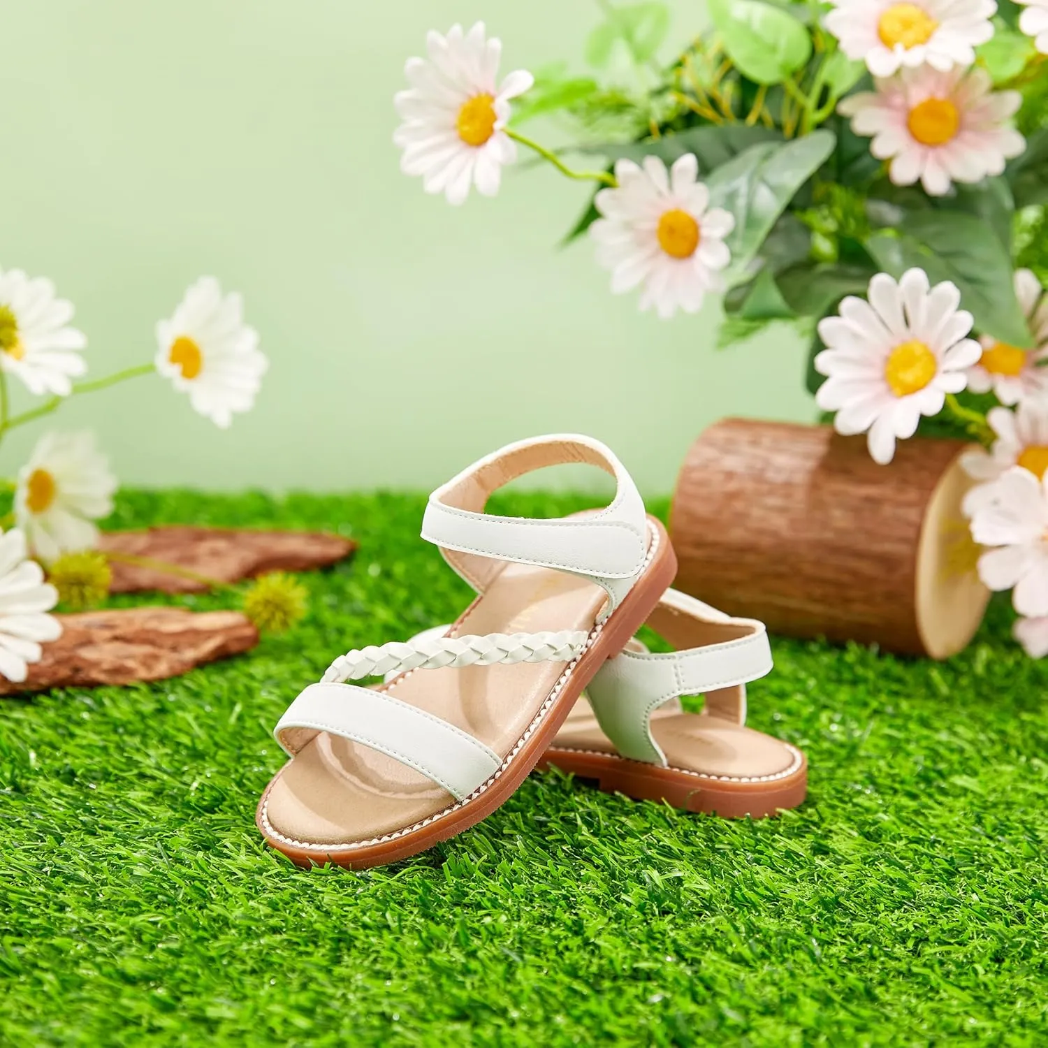 Toddler Flower Girl Sandals - Girl Summer Dress Shoes Toddler Little Kid Wedding Party