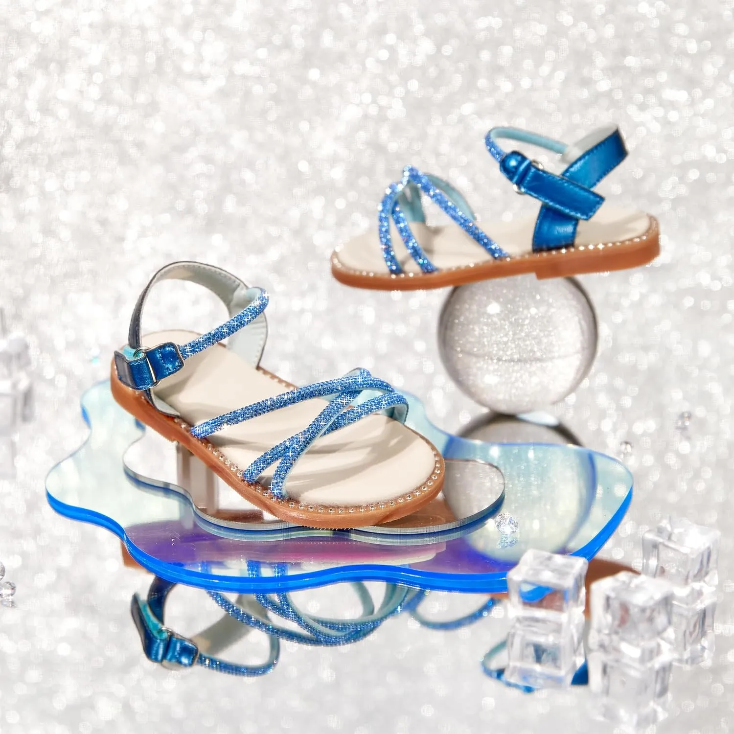 Toddler Flower Girl Sandals - Girl Summer Dress Shoes Toddler Little Kid Wedding Party