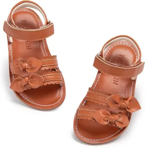 Toddler Flower Girl Sandals - Girl Summer Dress Shoes Toddler Little Kid Wedding Party