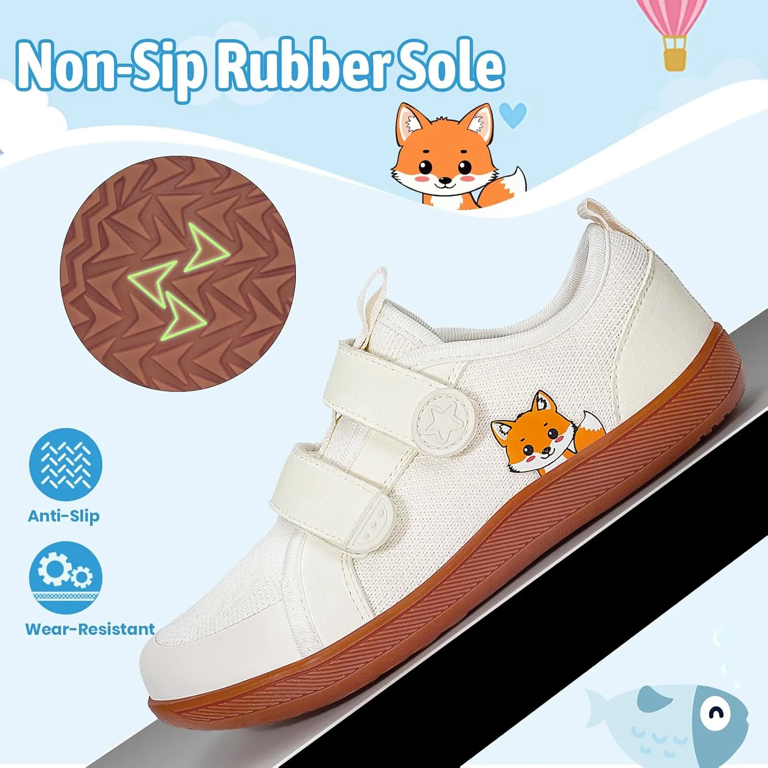 Toddler Little Kid Wide Barefoot Shoes Boys Girls Sneakers Kids Tennis Shoe Zero Drop Minimalist Non Slip Lightweight Comfortable Healthy Running Shoes