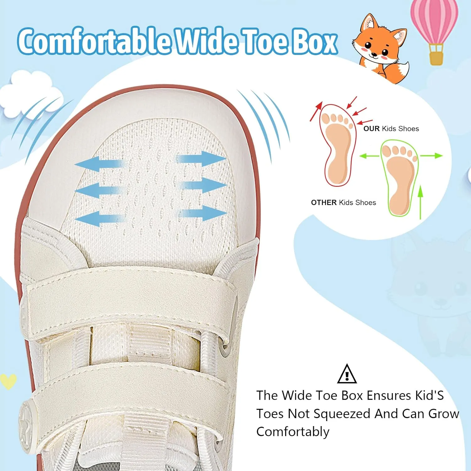 Toddler Little Kid Wide Barefoot Shoes Boys Girls Sneakers Kids Tennis Shoe Zero Drop Minimalist Non Slip Lightweight Comfortable Healthy Running Shoes