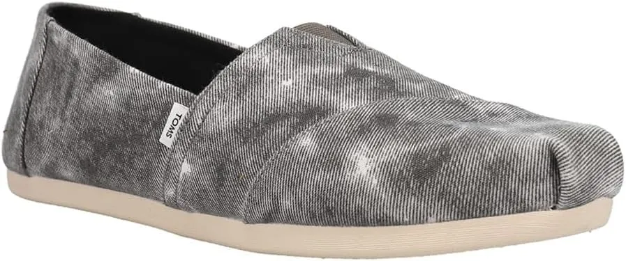 TOMS Womens Alpargata Distressed Slip On Flats Casual - Black