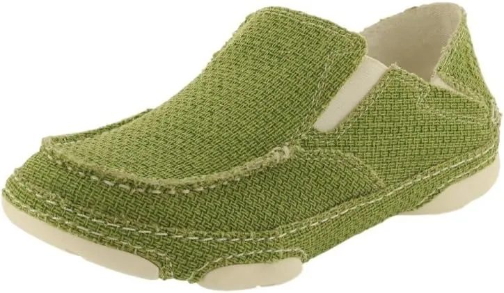 Tony Lama Womens Lindale Slip On Moccasins Flats Casual - Green