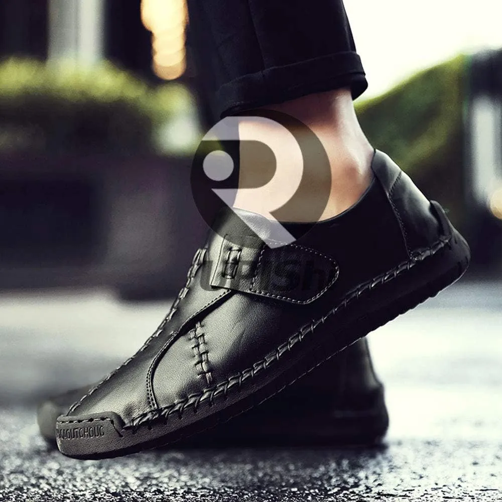 UPIShi Leather Mens Casual Slip-On Driving Loafers Oxford Walking Boat Sneaker Shoes