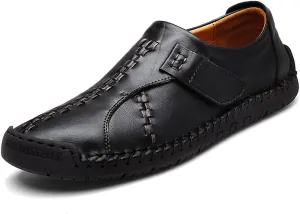 UPIShi Leather Mens Casual Slip-On Driving Loafers Oxford Walking Boat Sneaker Shoes