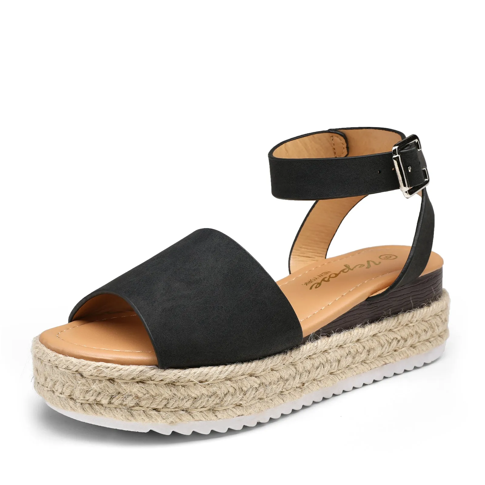Vepose Women's 400A Espadrilles Sandals Classic Wedge Platform Sandal