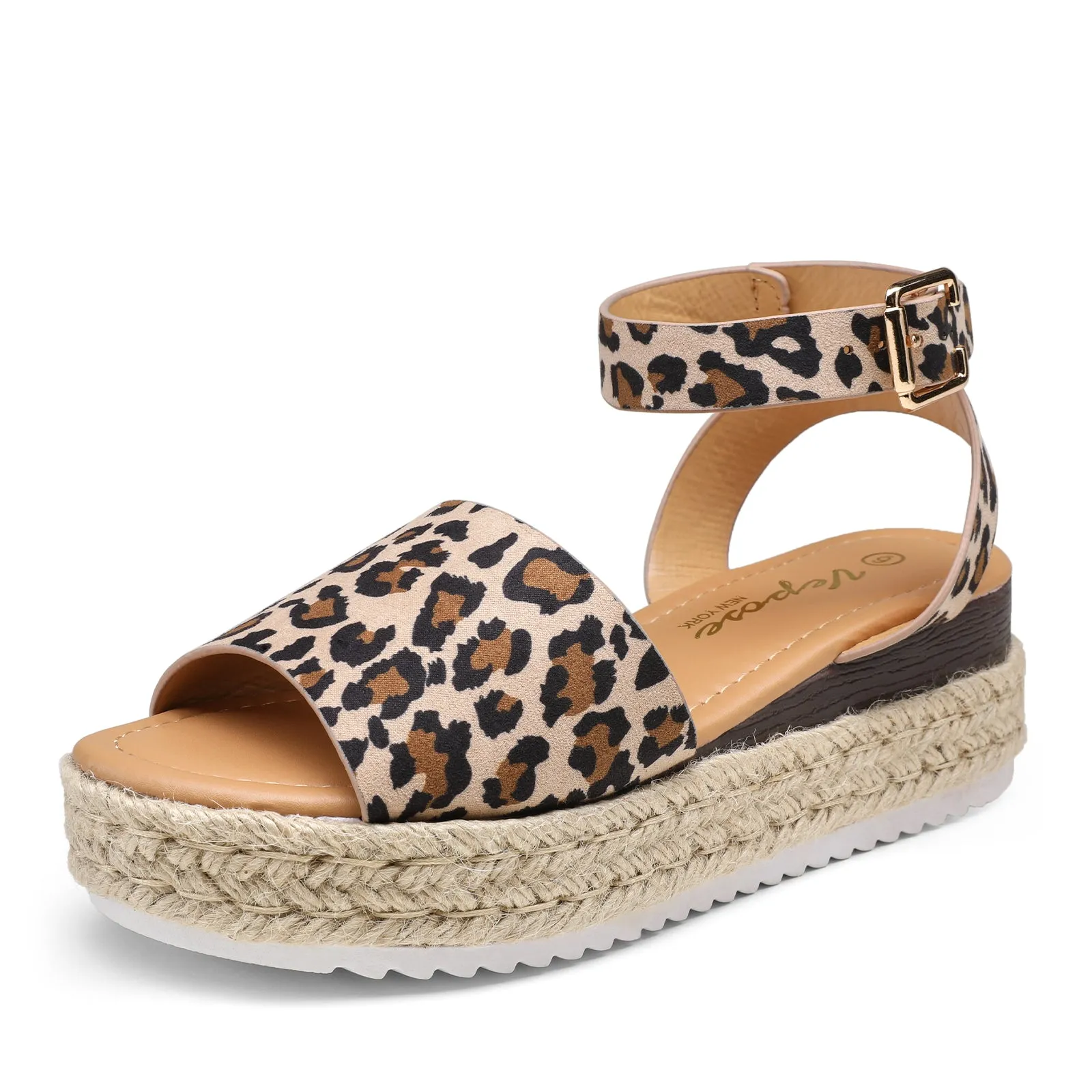 Vepose Women's 400A Espadrilles Sandals Classic Wedge Platform Sandal