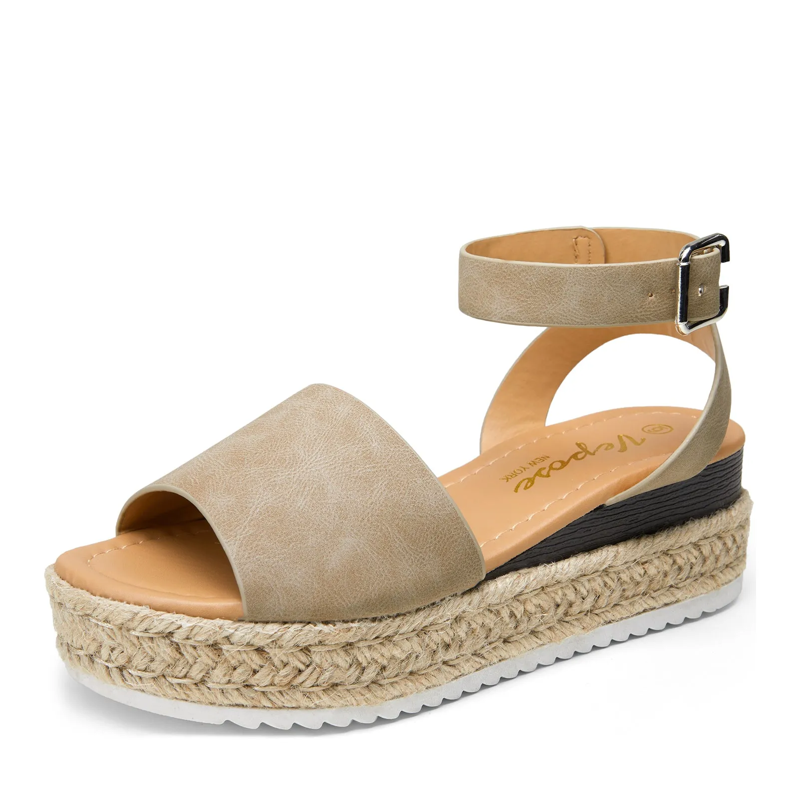 Vepose Women's 400A Espadrilles Sandals Classic Wedge Platform Sandal