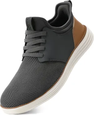 VILOCY Mens Slip On Casual Dress Shoes Hands Free Fashion Sneakers Mesh Tennis Walking Work Shoes Comfortable Breathable Lightweight Non Slip