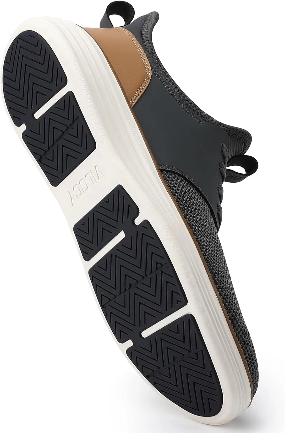 VILOCY Mens Slip On Casual Dress Shoes Hands Free Fashion Sneakers Mesh Tennis Walking Work Shoes Comfortable Breathable Lightweight Non Slip