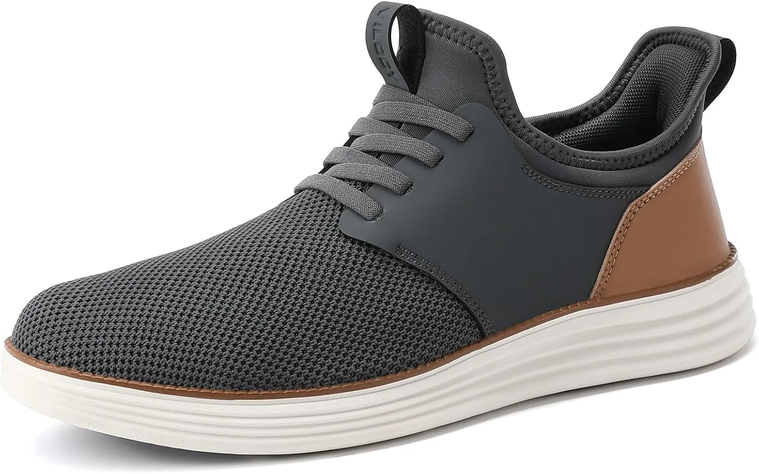 VILOCY Mens Slip On Casual Dress Shoes Hands Free Fashion Sneakers Mesh Tennis Walking Work Shoes Comfortable Breathable Lightweight Non Slip
