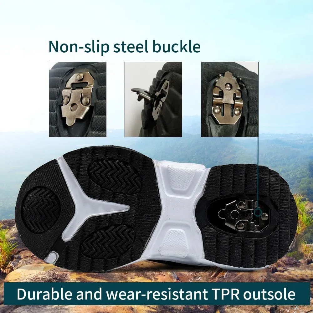 VITUOFLY Boys Hiking Boots Kids Hiking Shoes Girls Outdoor Warm Winter Snow Boots Adventure Trekking Shoes Anti-skid Sneakers Steel Buckle Durable Comfortable