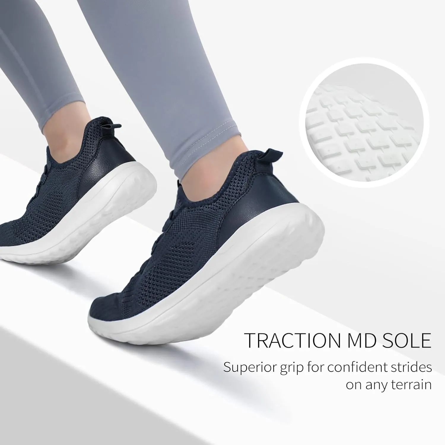 Walking Shoes Women Hands Free Slip on Sneakers with Arch Support
