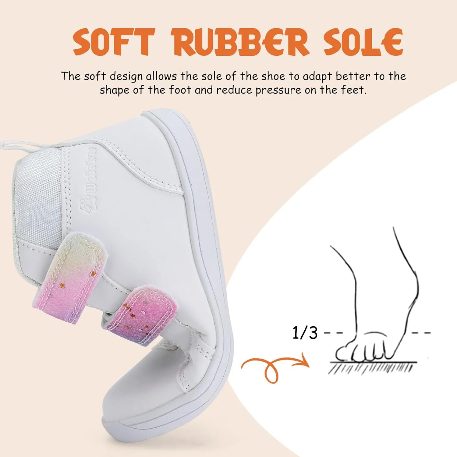 WateLves Toddler Little Kids Wide Barefoot Shoes Boys Girls Winter High Top Minimalist Sneakers Ankle Boots Leather Uniform Dress Shoes Naturally Splay
