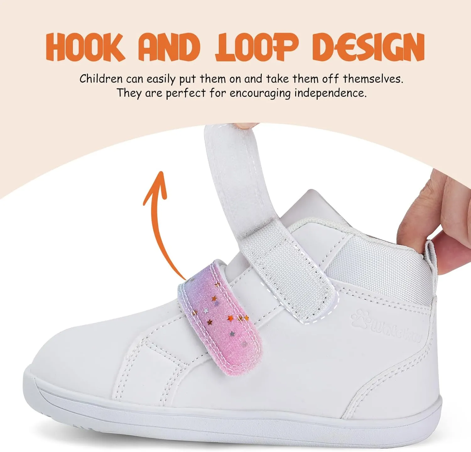 WateLves Toddler Little Kids Wide Barefoot Shoes Boys Girls Winter High Top Minimalist Sneakers Ankle Boots Leather Uniform Dress Shoes Naturally Splay