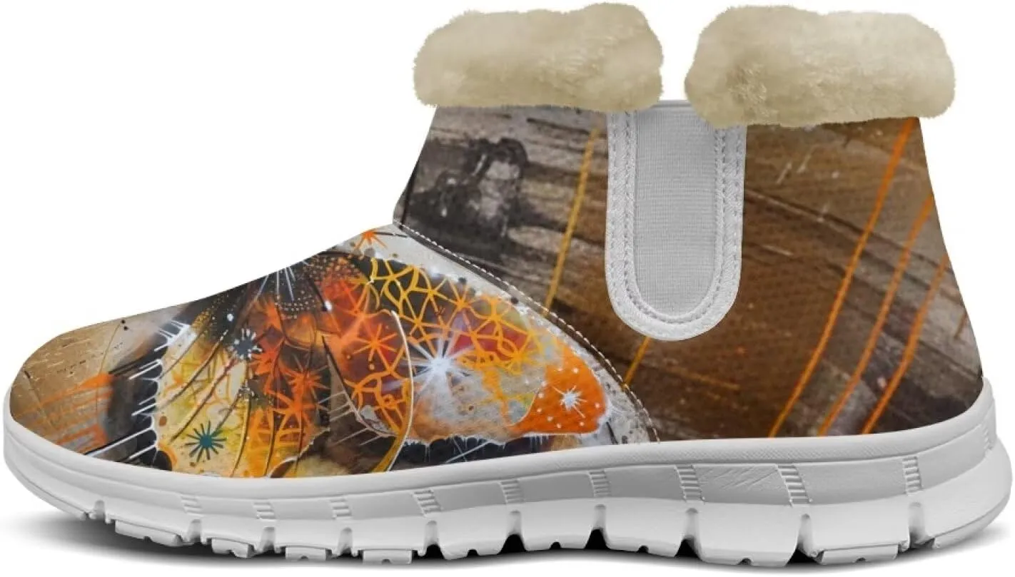 Winter Boots For Women Non Slip Ankle Boots Fully Warm Fur Lined Lightweight Memory Foam Outdoor Indoor Snow Boots