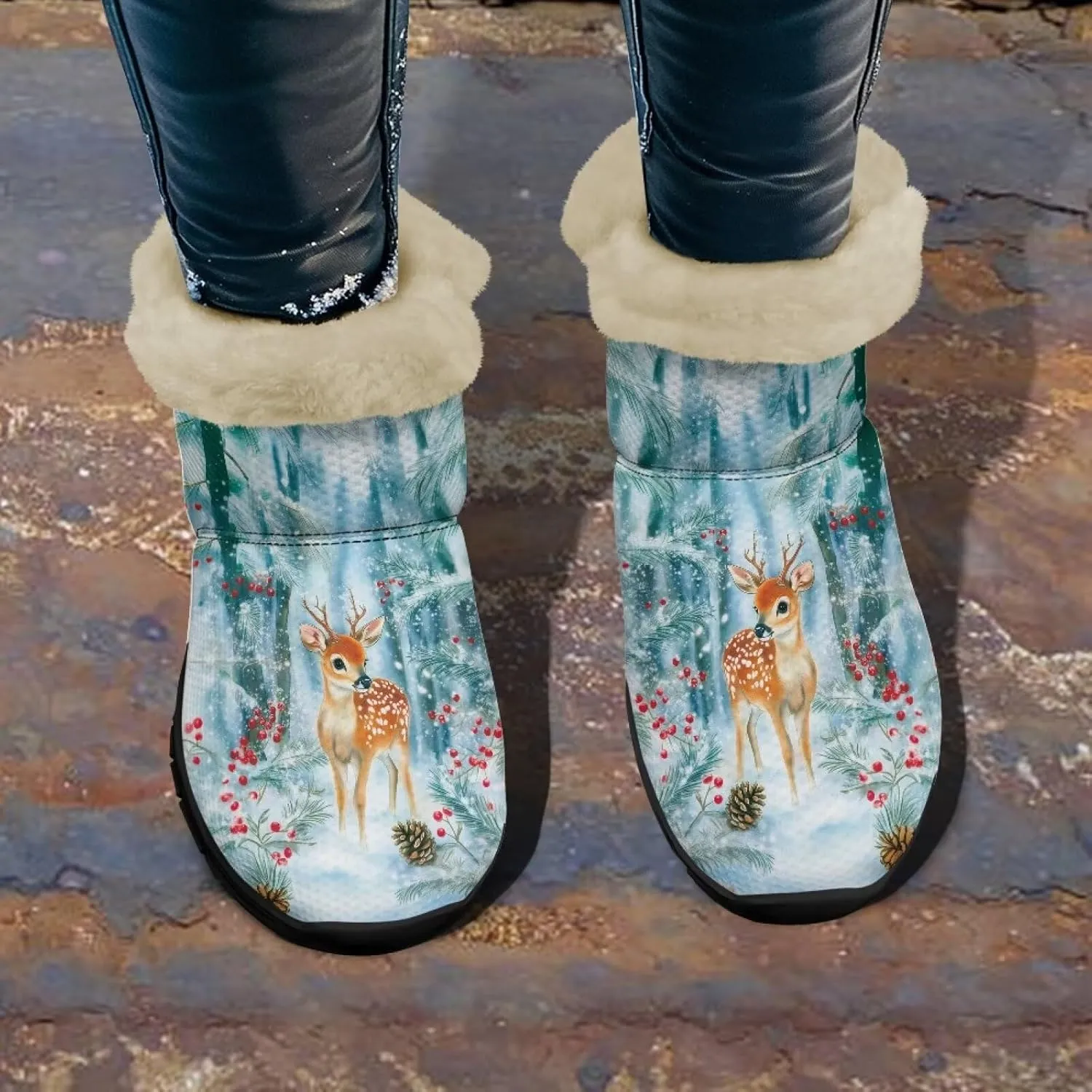 Winter Boots for Women Waterproof Ankle Snow Boot Warm Shoes Outdoor Winter Boots Fashion Booties