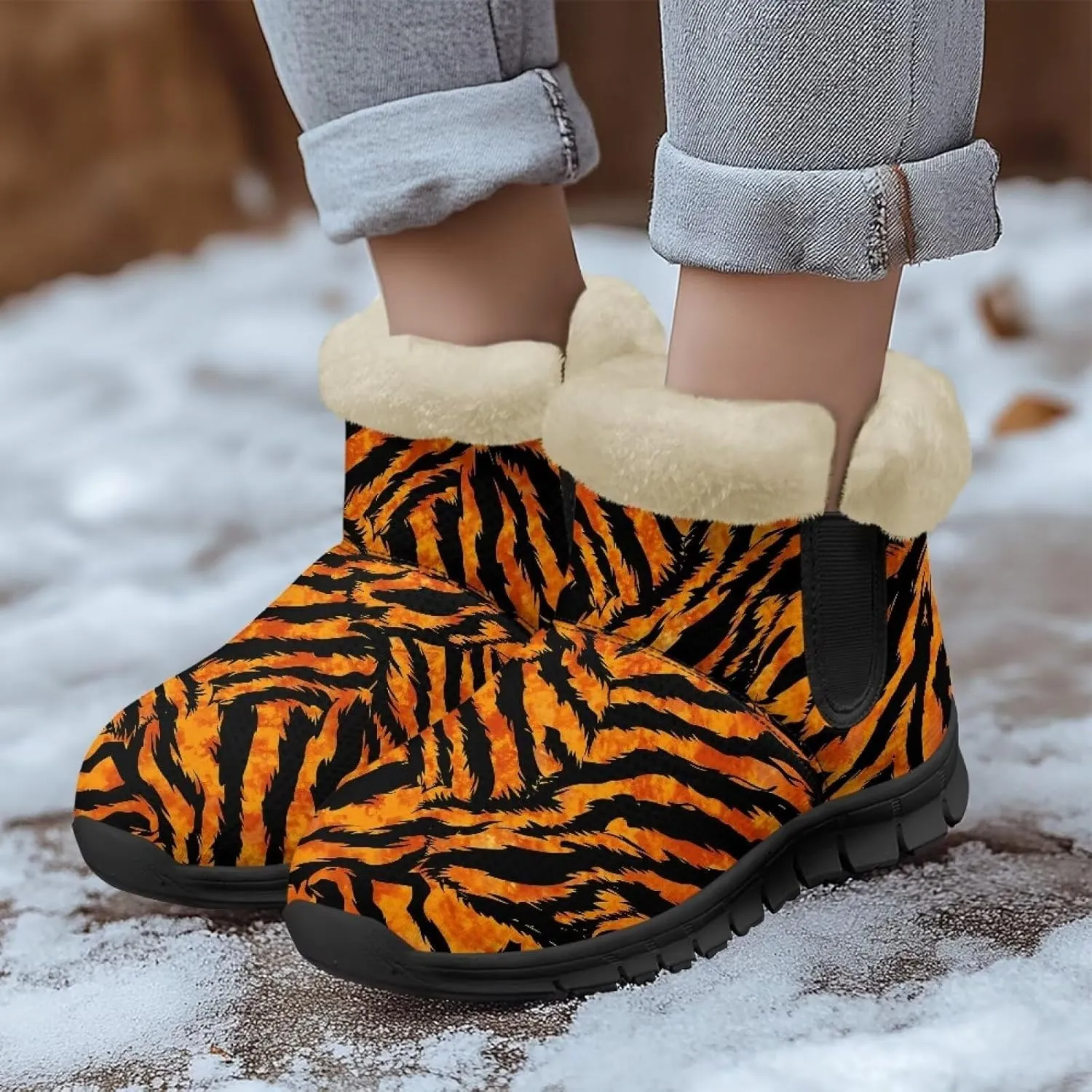 Winter Boots for Women Waterproof Ankle Snow Boot Warm Shoes Outdoor Winter Boots Fashion Booties
