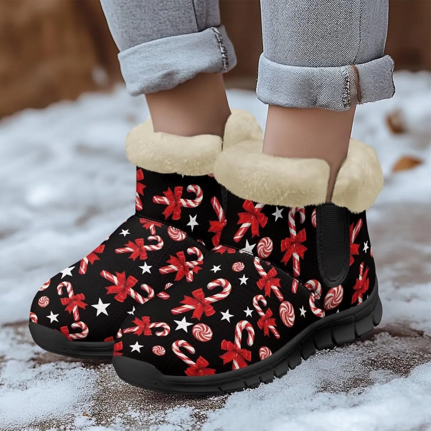 Winter Boots for Women Waterproof Ankle Snow Boot Warm Shoes Outdoor Winter Boots Fashion Booties