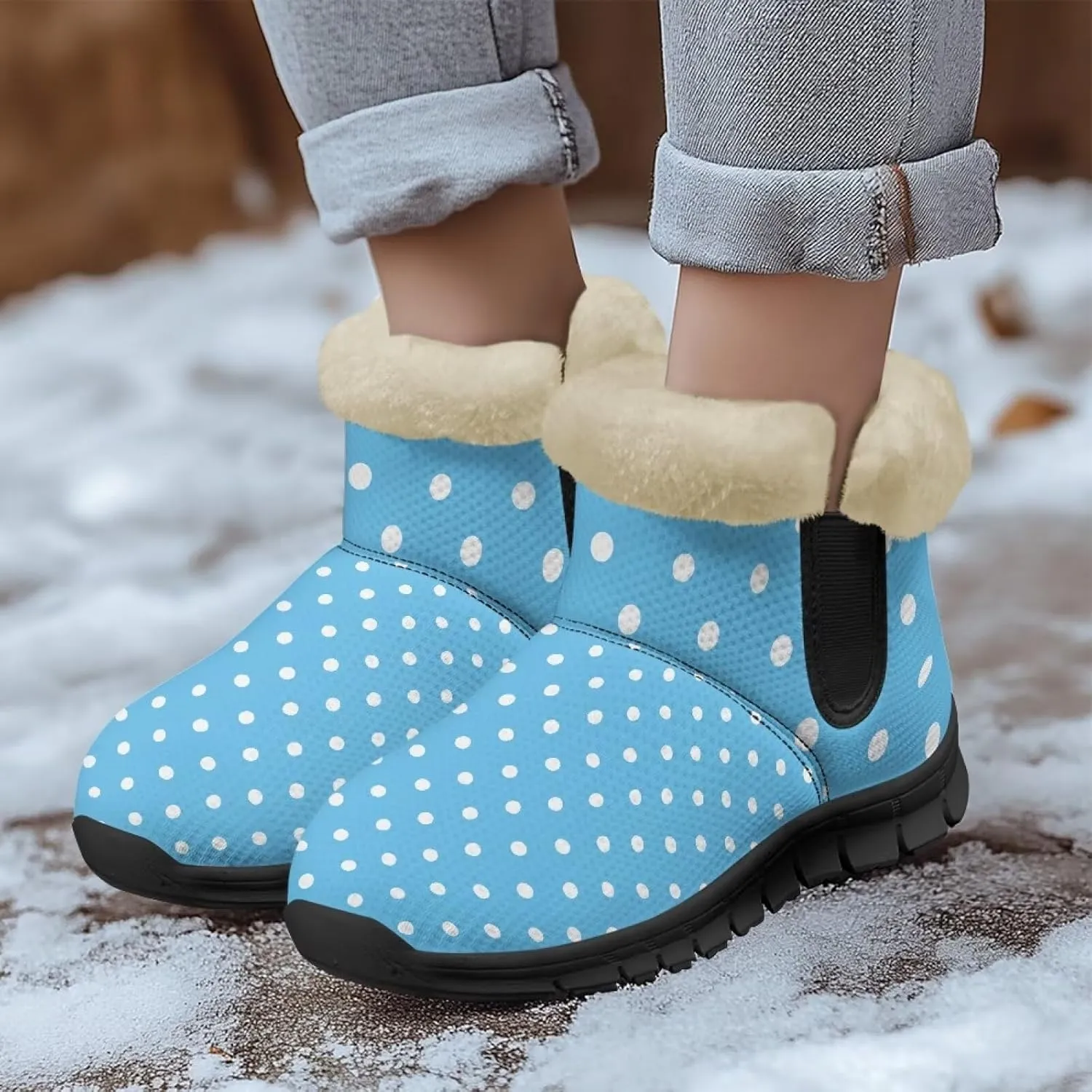 Winter Boots for Women Waterproof Ankle Snow Boot Warm Shoes Outdoor Winter Boots Fashion Booties