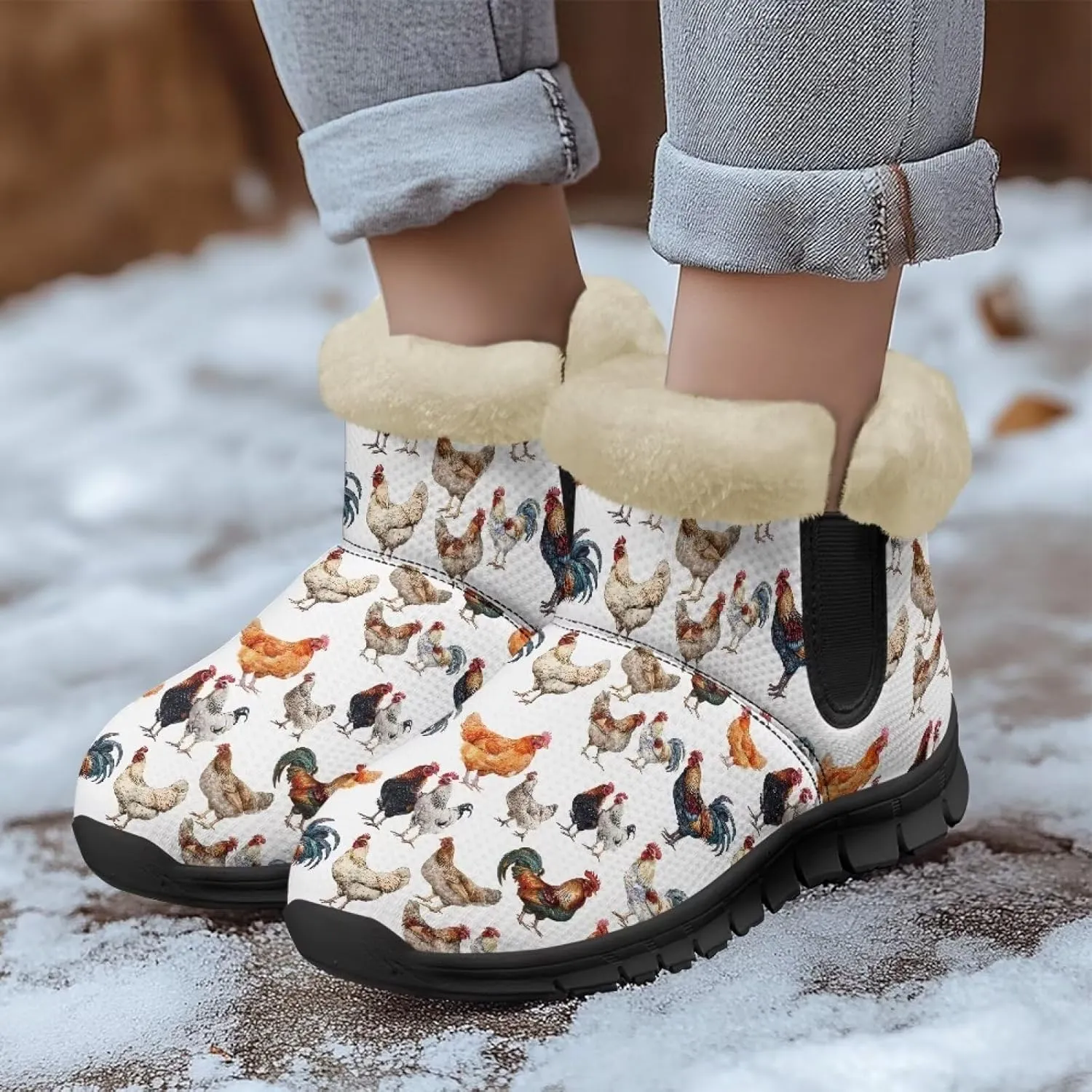 Winter Boots for Women Waterproof Ankle Snow Boot Warm Shoes Outdoor Winter Boots Fashion Booties
