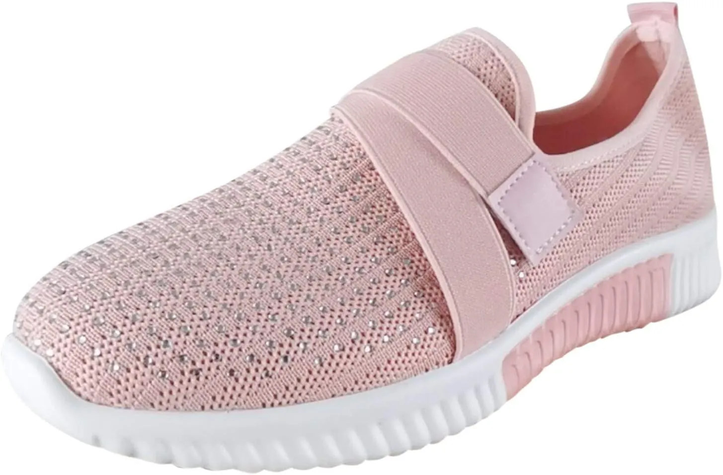 Women Comfortable Slip On Loafers Casual Walking Shoes Lightweight Canvas Sneakers Non Slip Flat Flats