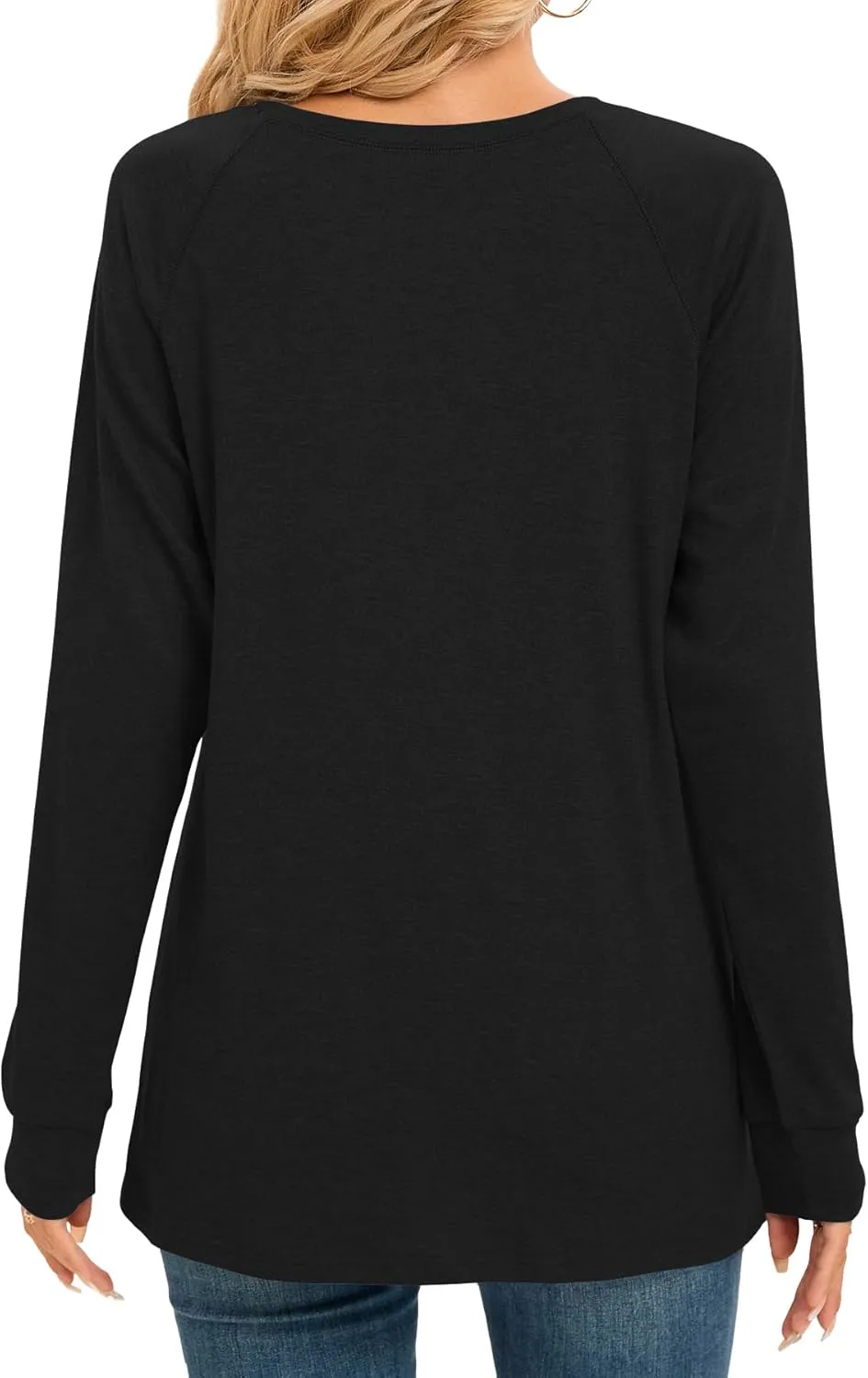 Women Long Sleeve Shirts Casual Tops Dressy Blouses Fashion Pleated Tunic