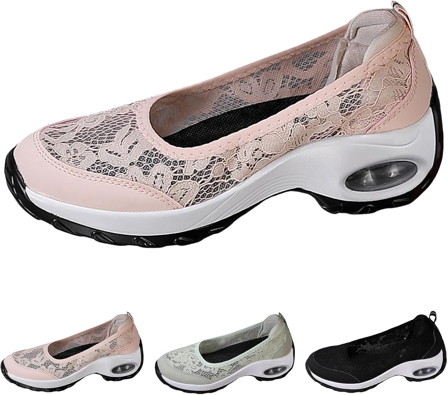 Women Sneakers Fashionable New Pattern Solid Color Lace Decoration Cute Thick Sole Flat Bottom Teal Shoes Women
