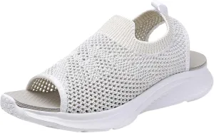 Women Sport Sandals Open Toe Walking Sandals Soft Mesh Sneakers Dressy Summer Wide Width Sandals Causal Comfortable Sandals