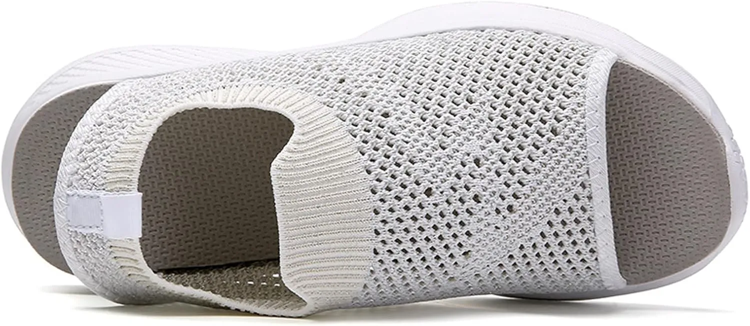 Women Sport Sandals Open Toe Walking Sandals Soft Mesh Sneakers Dressy Summer Wide Width Sandals Causal Comfortable Sandals