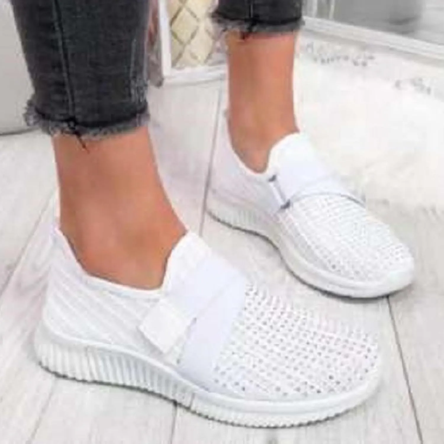 Women Ultral Brethable Shoes with Adjustable Strap,Womens Summer Lightweight Walking Sneakers with Arch Support,Long Standing Friendly Shoes for Daily Work and Travel,Non Slip Hiking Shoe Indoor