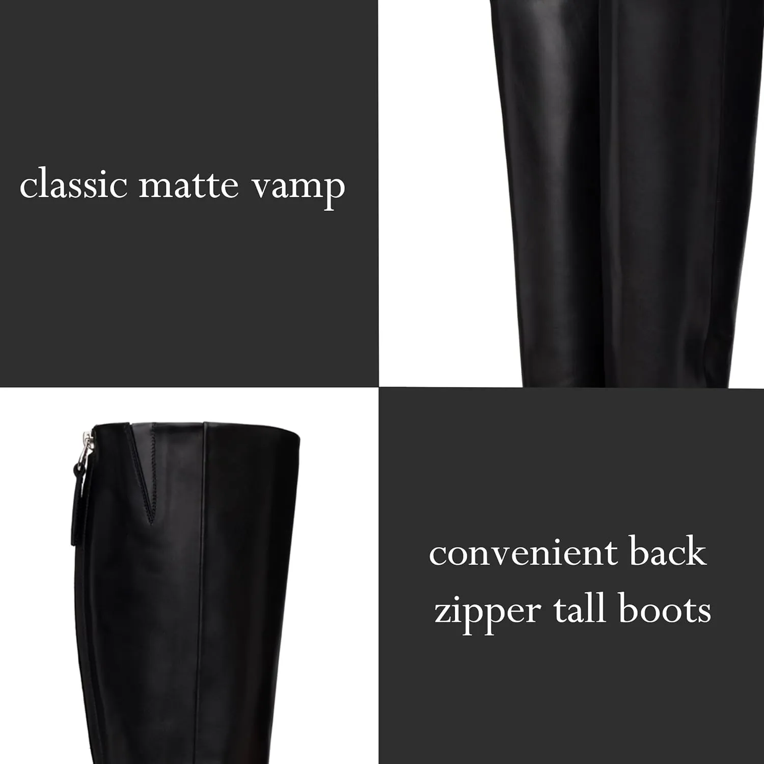 Women Vintage Chunky Block Heel Knee High Western Boots Pointed Closed Toe Snakeskin Boots Back Zipper Under Knee Combat Boots Two-Toned Fall Winter Boot Office Party Dressy Chic 4-11 M US