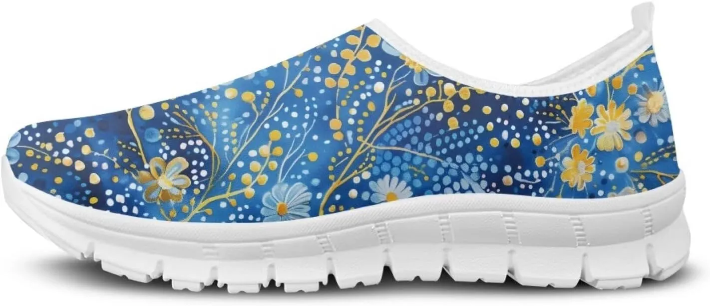Womens Casual Sneakers, Comfortable Women's Loafers Shoes Slip On Flat Shoes Women's Athletic Shoes