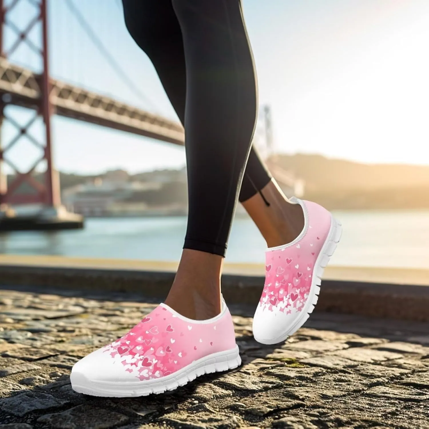 Women's Comfort Shoes Lightweight Sneakers Slip On Casual Shoes Breathable Sneakers Low Cut Loafers Walking Running Sports Hiking Travel Shoes US 5.5-11.5
