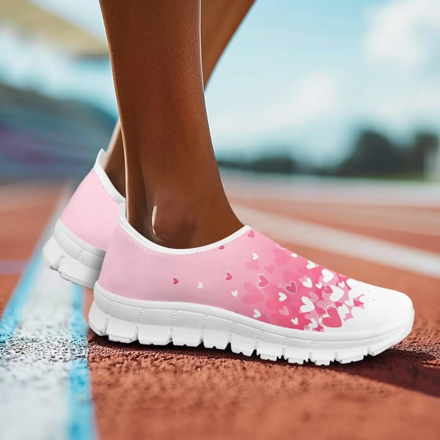 Women's Comfort Shoes Lightweight Sneakers Slip On Casual Shoes Breathable Sneakers Low Cut Loafers Walking Running Sports Hiking Travel Shoes US 5.5-11.5