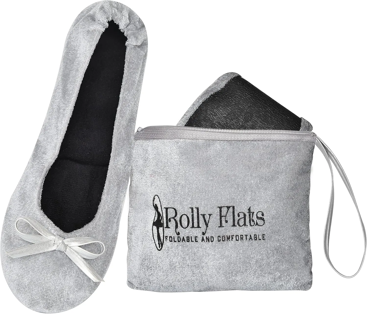 Women's Foldable Flats – Portable Ballet Slippers Shoes for Travel, Wedding – Fits in Purse