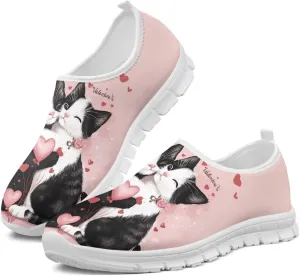 Women's Low Cut Sneakers Slip On Casual Shoes Lightweight Loafers Comfort Breathable Non Slip Hiking Running Walking Sports Training Travel Shoes US 5.5-11.5