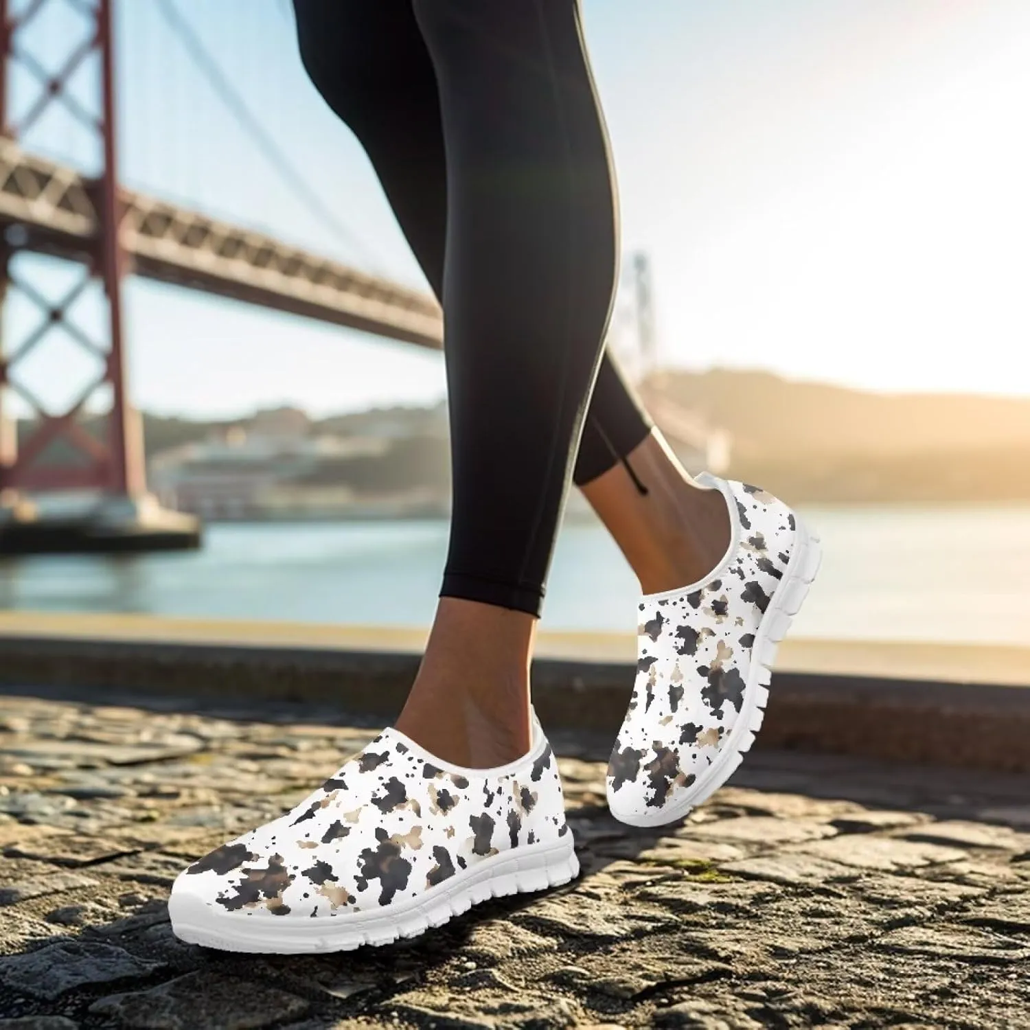 Women's Low Cut Sneakers Slip On Casual Shoes Lightweight Loafers Comfort Breathable Non Slip Hiking Running Walking Sports Training Travel Shoes US 5.5-11.5