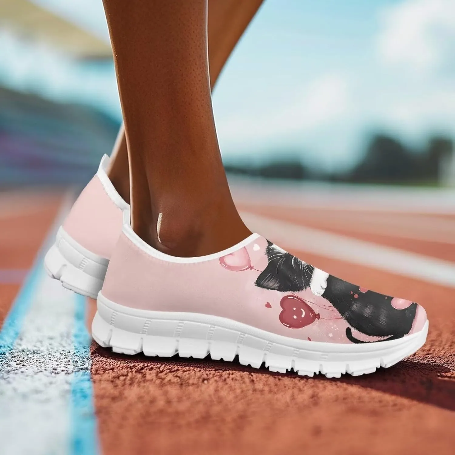 Women's Low Cut Sneakers Slip On Casual Shoes Lightweight Loafers Comfort Breathable Non Slip Hiking Running Walking Sports Training Travel Shoes US 5.5-11.5