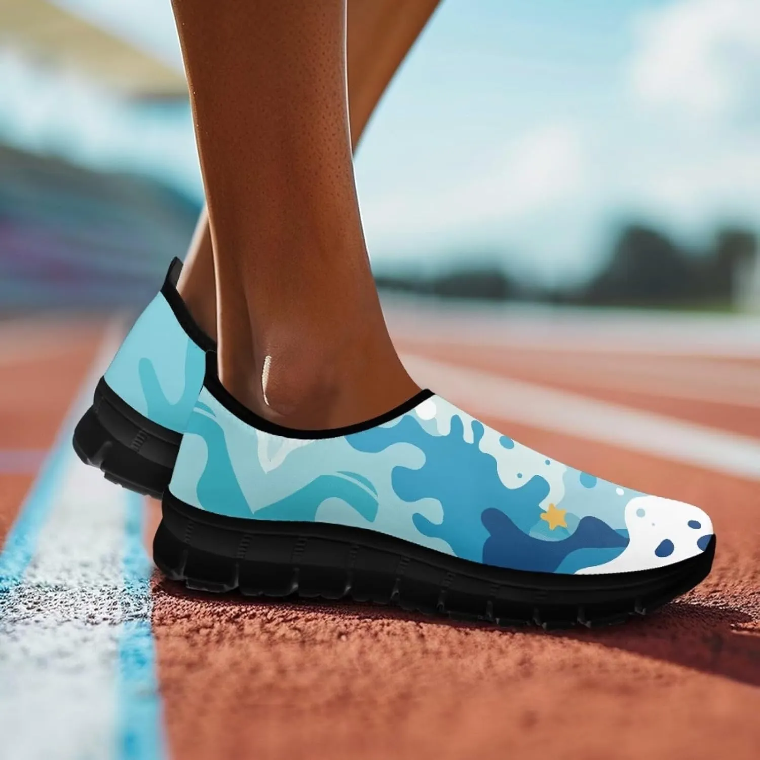 Women's Slip On Breathable Sneakers Low Cut Casual Shoes Soft Lightweight Loafers Arch Support Running Walking Sports Training Fitness Travel Shoes US 5.5-11.5