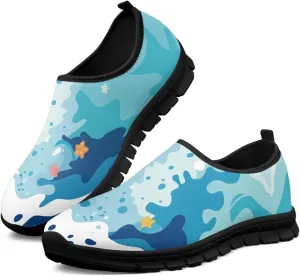 Women's Slip On Breathable Sneakers Low Cut Casual Shoes Soft Lightweight Loafers Arch Support Running Walking Sports Training Fitness Travel Shoes US 5.5-11.5