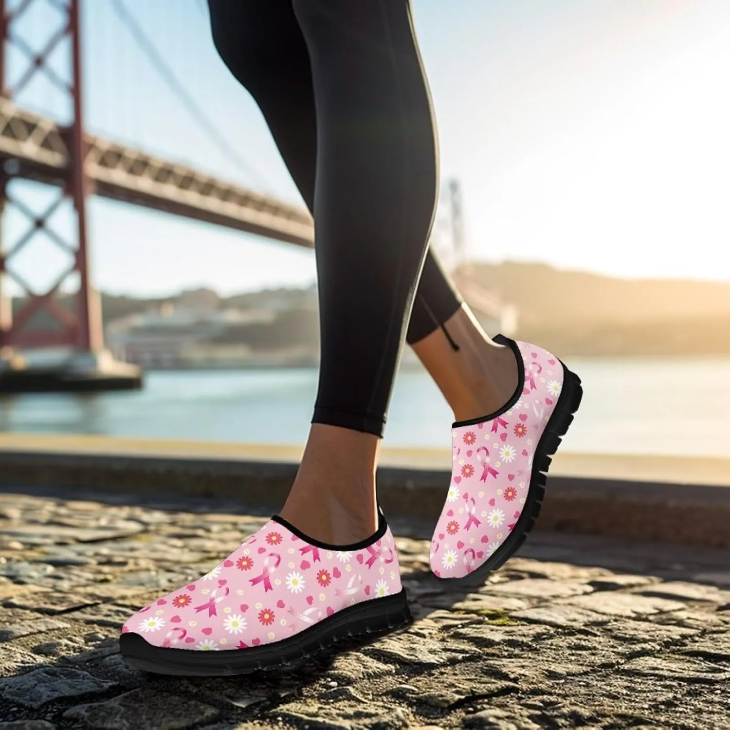 Women's Slip On Breathable Sneakers Low Cut Casual Shoes Soft Lightweight Loafers Arch Support Running Walking Sports Training Fitness Travel Shoes US 5.5-11.5